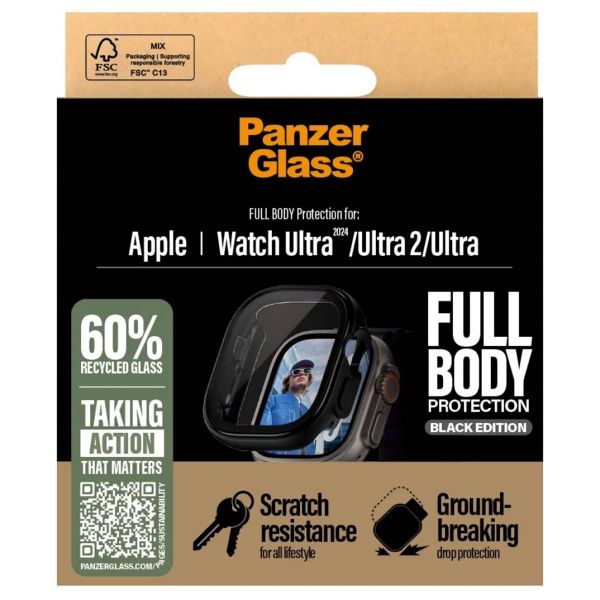 PanzerGlass Coque Full Body Apple Watch Ultra (2) - 49 mm - Black