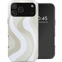 Selencia Coque arrière Vivid avec MagSafe Apple iPhone 17 Pro Max - Desert Waves Beige