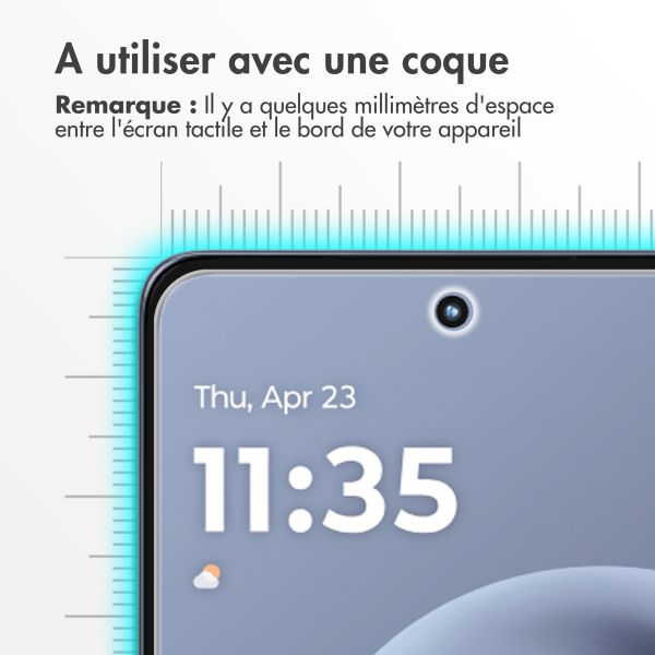Accezz Protection d'écran en verre trempé Motorola Moto G86 (Power)