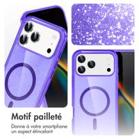 imoshion Coque Pailletée avec MagSafe Apple iPhone 17 Pro Max - Violet