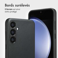 Accezz Étui de télephone portefeuille en cuir 2-en-1 avec MagSafe Samsung Galaxy S23 FE - Onyx Black