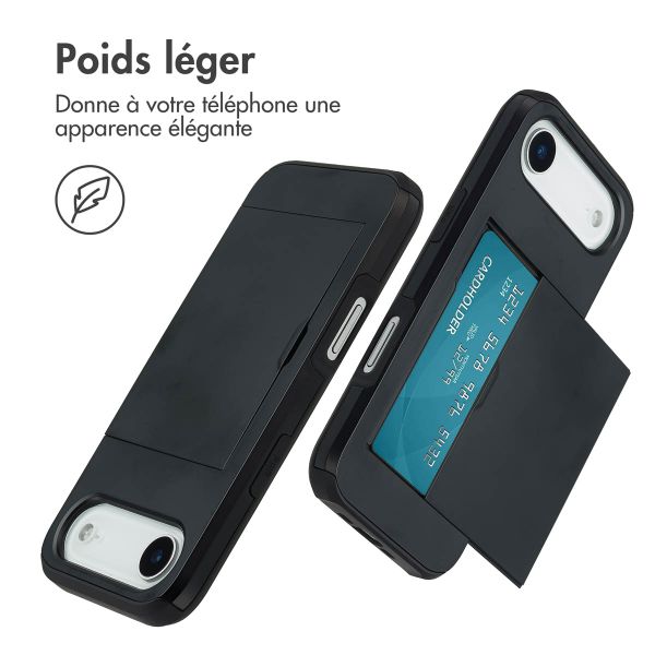 imoshion Coque arrière avec porte-cartes Apple iPhone Air - Noir