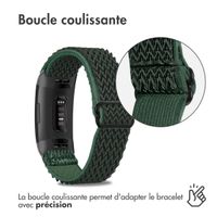 imoshion Bracelet élastique en nylon le Fitbit Charge 3 / 4 - Vert