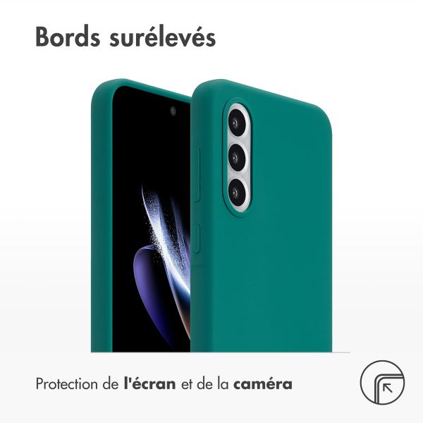 Accezz Coque Liquid Silicone Samsung Galaxy A56 - Forest Green