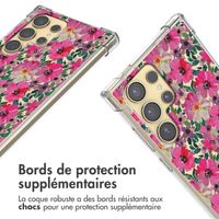 imoshion Coque Design avec cordon Samsung Galaxy S24 Ultra - Flower Water