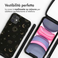 imoshion Coque design en silicone avec cordon Apple iPhone 11 - Sky Black