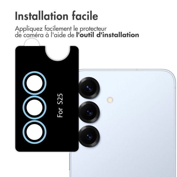 imoshion Lot de 2 protections d'objectif de caméra Samsung Galaxy S25 - Icyblue