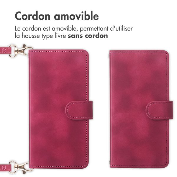 imoshion Etui de téléphone portefeuille avec cordon Samsung Galaxy A26 - Rouge