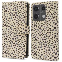 imoshion Étui de télephone portefeuille Design Xiaomi Redmi Note 13 Pro (5G) / Poco X6 - Black And White Dots