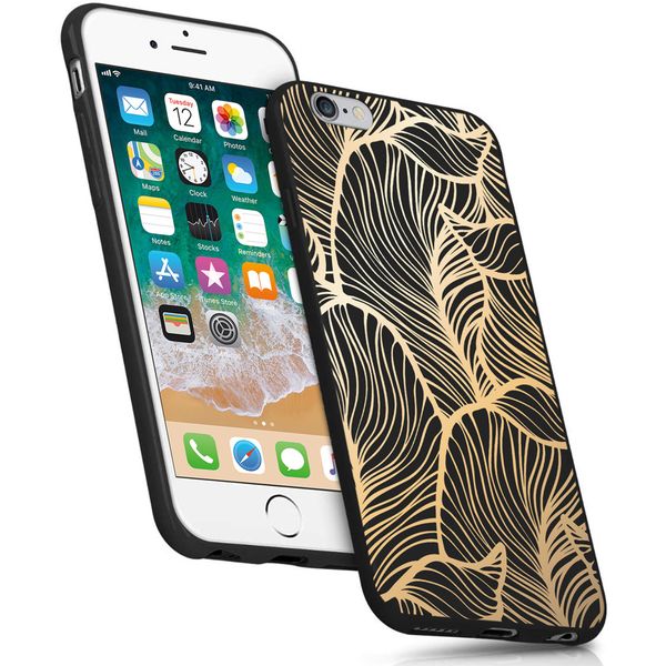 imoshion Coque Design iPhone 6 / 6s - Feuilles / Noir