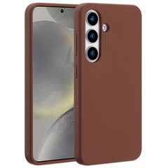 Accezz Coque Liquid Silicone avec MagSafe Samsung Galaxy S25 - New Tea Brown