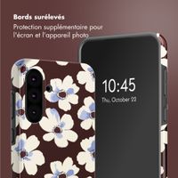 Selencia Coque arrière Vivid Samsung Galaxy A36 / A56 - Choco Flower Pop
