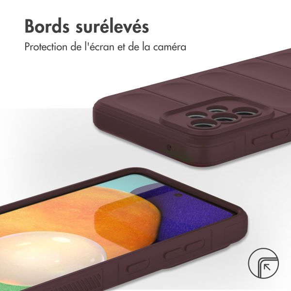 imoshion Coque arrière EasyGrip Samsung Galaxy A52(s) (5G/4G) - Aubergine