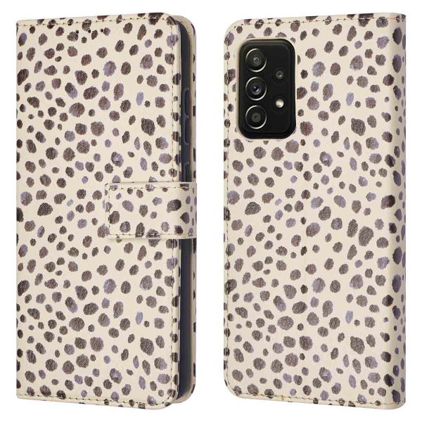 imoshion ﻿Étui de téléphone portefeuille Design Samsung Galaxy A52(s) (5G/4G) - Black And White Dots