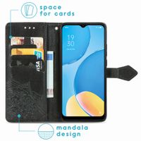 imoshion Etui de télephone Mandala Oppo A15 - Noir