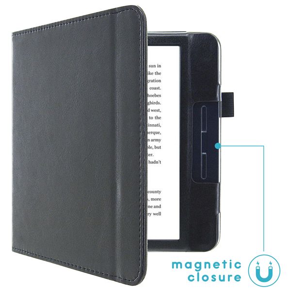 imoshion Étui de liseuse portefeuille en cuir végan Kobo Libra H2O - Noir