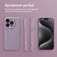 imoshion Coque Couleur avec MagSafe iPhone 15 Pro - Violet