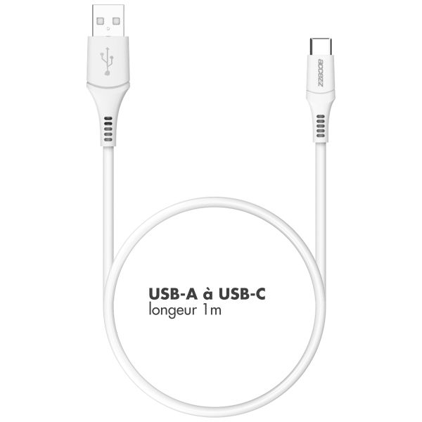 Accezz Câble USB-C vers USB - 1 mètre - Blanc