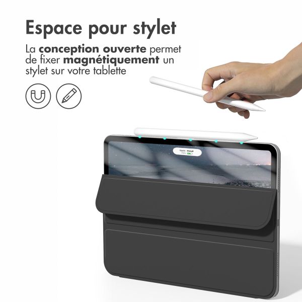 imoshion Magnetic etui de téléphone portefeuille Apple iPad Pro 12.9 (2020/2021/2022) - Noir