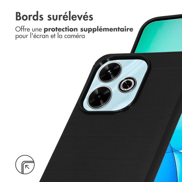 imoshion Coque Brushed Xiaomi Redmi 13 4G - Noir