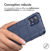 imoshion Coque Rugged Shield Motorola Moto G73 - Bleu foncé