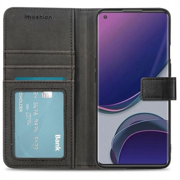 imoshion Étui de télephone portefeuille de luxe OnePlus 9 Pro - Noir