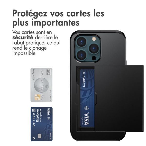 imoshion Coque arrière avec porte-cartes Apple iPhone 13 Pro Max - Noir