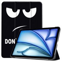 imoshion Coque tablette Design Trifold Apple iPad Air 13 pouces (2025) M3 / (2024) M2 - Don't touch