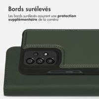 Accezz Étui de téléphone portefeuille en cuir de qualité supérieure 2 en 1 Samsung Galaxy A53 - Vert