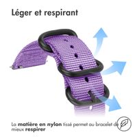 imoshion Bracelet robuste en nylon  - Connexion universelle 22 mm - Violet