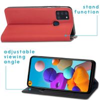 imoshion Étui de téléphone Slim Folio Samsung Galaxy A21s - Rouge