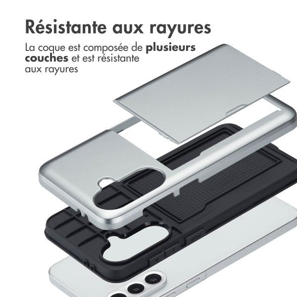 imoshion Coque arrière avec porte-cartes Samsung Galaxy A36 / A56 - Gris