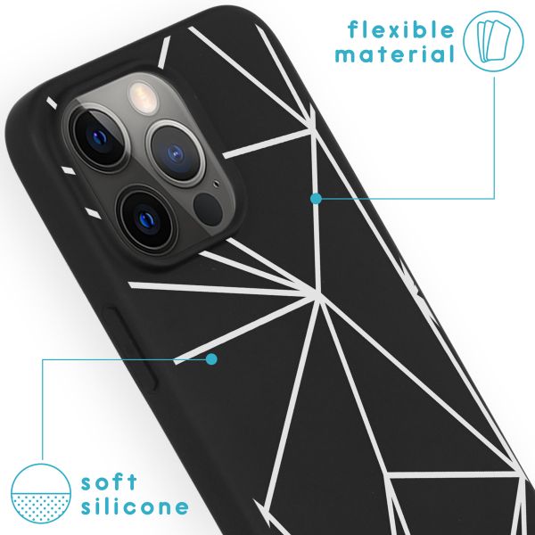 imoshion Coque Design iPhone 13 Pro - Graphic Cube Black