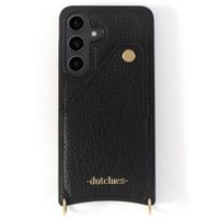 Dutchies Coque avec porte-cartes Samsung Galaxy S23 Ultra - Cordon de téléphone non inclus - Noir