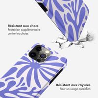 Selencia Coque arrière Vivid Apple iPhone 15 Pro Max - Modern Bloom Sapphire Blue