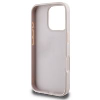 Guess Coque arrière Bottom Stripe 4G Apple iPhone 16 Pro Max - Rose