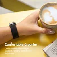imoshion Bracelet magnétique milanais Fitbit Charge 5 - Taille S - Noir