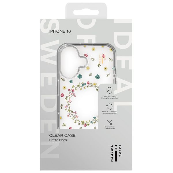 iDeal of Sweden Coque Clear iPhone 16 - Petite Floral