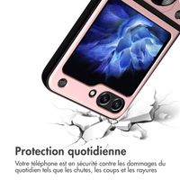 imoshion Coque arrière Rugged avec anneau Samsung Galaxy Z Flip 5 - Rose Doré