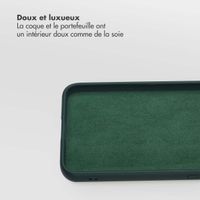 Selencia Étui portefeuille amovible Olyn avec MagSafe Samsung Galaxy S24 / S25 - Vert