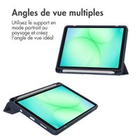 imoshion Coque tablette rigide Trifold Samsung Galaxy Tab A11 Plus - Bleu foncé