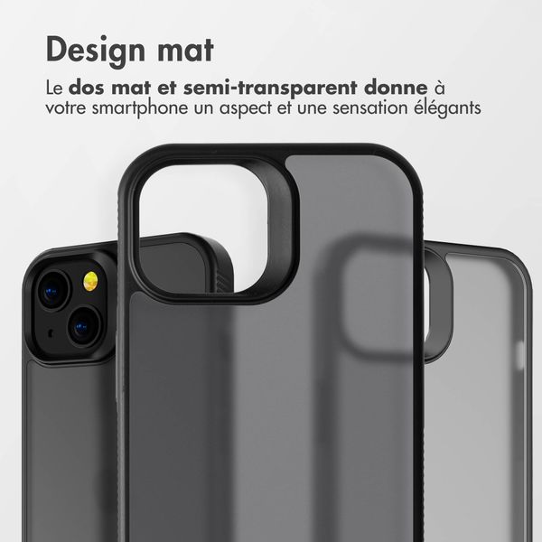Accezz Coque Givrée Robuste Apple iPhone 13 - Noir