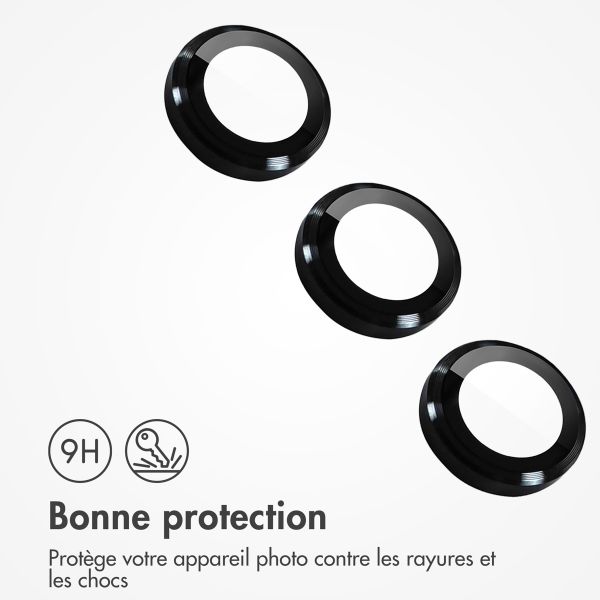 imoshion ﻿Lot de 2 protections d'objectif de caméra Samsung Galaxy S23 / S23 Plus - Noir