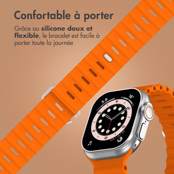Accezz Bracelet Ocean Apple Watch Series 1 - 9 / SE (38/40/41 mm) | Series 10 / 11 (42 mm) - Orange