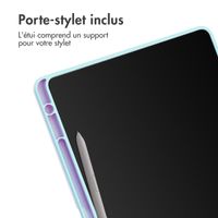 imoshion Coque tablette rigide Trifold Samsung Galaxy Tab S9 11.0 pouces / Tab S10 FE / S9 FE 10.9 pouces - Bleu clair