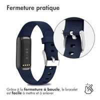 imoshion Bracelet en silicone le Fitbit Luxe - Bleu foncé