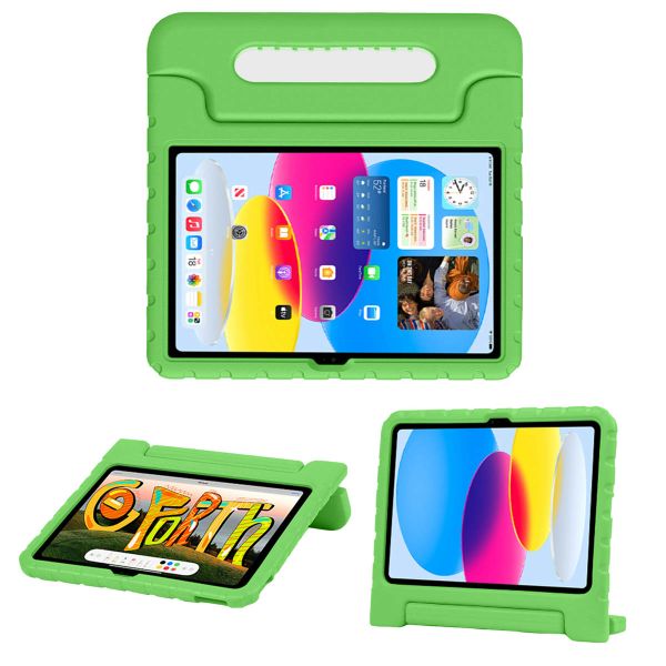 imoshion Coque kidsproof avec poignée iPad 11 (2025) 11 pouces / iPad 10 (2022) 10.9 pouces - Vert