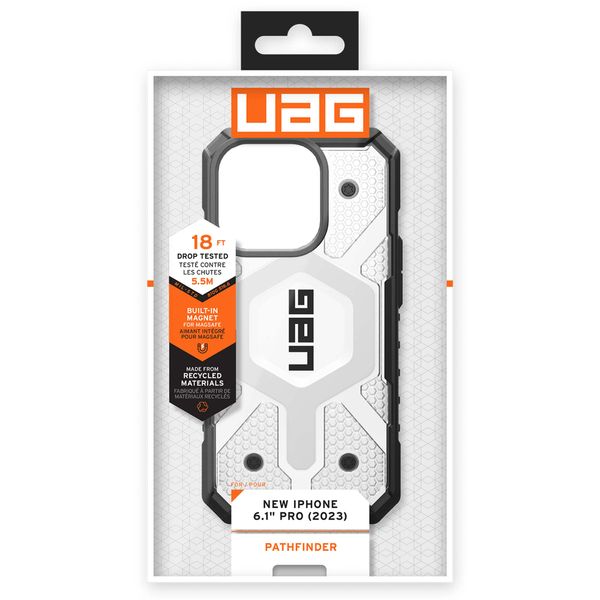 UAG Coque Pathfinder MagSafe iPhone 15 Pro - Ice