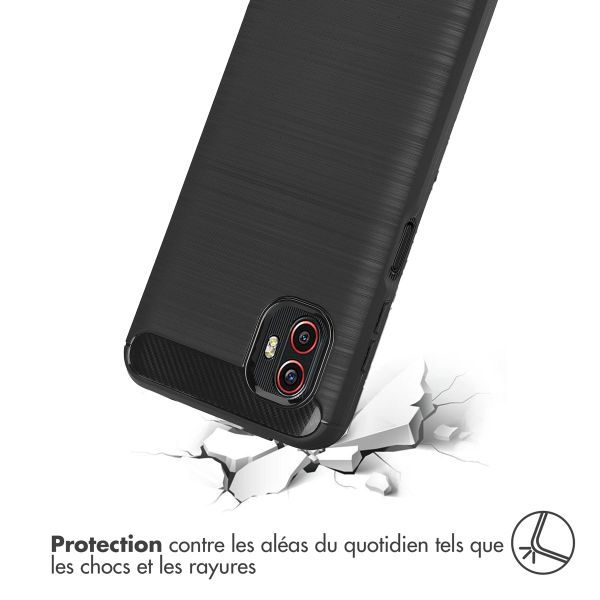 imoshion Coque Brushed Samsung Galaxy Xcover 6 Pro - Noir