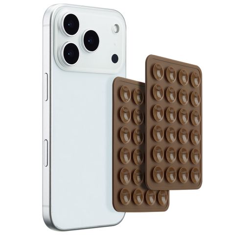 Selencia Pack de 2 Supports de téléphone à ventouse - Mocha Brown